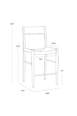 Natural Rope Seat Counter Stool by Splendido Bondi, alternate view 7