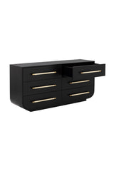 Black Oak 6-Drawer Dresser by Splendido Tarrant, alternate view 5