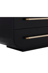 Black Oak 6-Drawer Dresser by Splendido Tarrant, alternate view 7