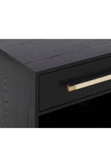 Modern Oak Curved Nightstand by Splendido Tarrant, alternate view 18