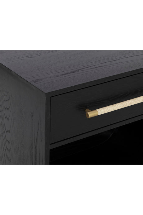 Modern Oak Curved Nightstand by Splendido Tarrant, alternate view 18