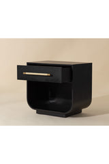 Modern Oak Curved Nightstand by Splendido Tarrant, alternate view 22