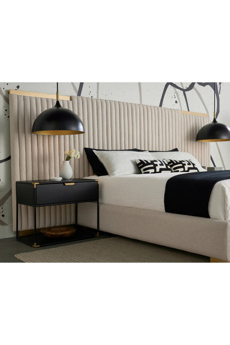 Channeled Panel Headboard King Bed by Splendido Tarrant, alternate view 7