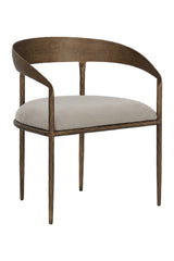 Taupe Gray Seat Dining Chair by Splendido Zanatta