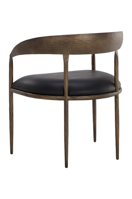 Antique Brass Framed Dining Chair by Splendido Zanatta, alternate view 5