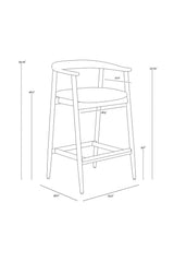Mid-Century Modern Counter Stool by Splendido Jeremy, alternate view 20