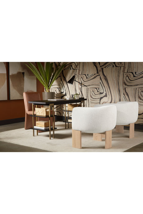 Brown Leather Dining Chair by Splendido Cascata, alternate view 7