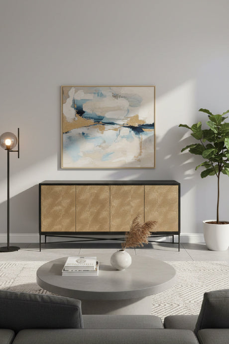 Gold 4-Door Sideboard by Splendido Algarve, alternate view 2