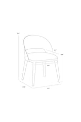 Leather Seat Dining Chair by Splendido Dezirae, alternate view 10