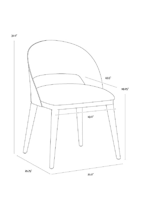Leather Seat Dining Chair by Splendido Dezirae, alternate view 20