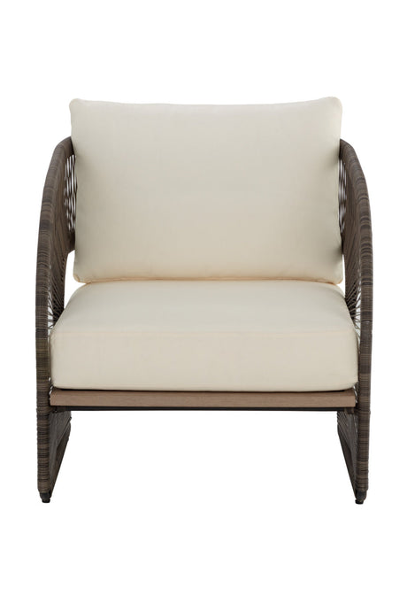 Gray Polyrod Indoor/Outdoor Lounge Chair by Splendido Toulon, alternate view 3