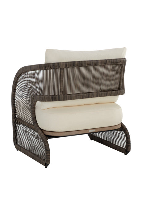 Gray Polyrod Indoor/Outdoor Lounge Chair by Splendido Toulon, alternate view 5