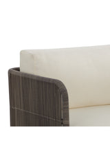 Gray Polyrod Indoor/Outdoor Swivel Chair by Splendido Ravenna Outdoor Lounge Chair, alternate view 6