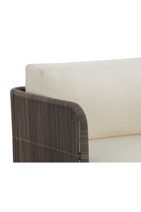 Gray Polyrod Indoor/Outdoor Swivel Chair by Splendido Ravenna Outdoor Lounge Chair, alternate view 6