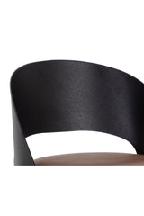 Brown Leather Seat Bar Stool by Splendido Dezirae Barstool, alternate view 7