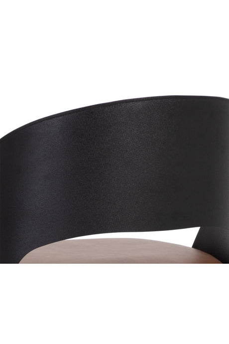 Brown Leather Seat Bar Stool by Splendido Dezirae Barstool, alternate view 8