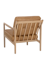 Button-Tufted Leather Lounge Chair by Splendido Gilmore Accent Chair, alternate view 5