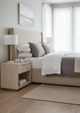 Light Oak Wood-Tile Nightstand by Splendido Akava, alternate view 2