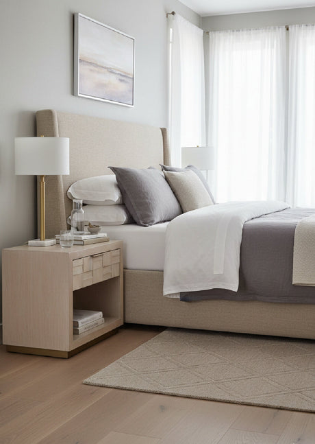 Light Oak Wood-Tile Nightstand by Splendido Akava, alternate view 2