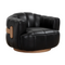 Oak Base Barrel Swivel Armchair by Splendido Tadeo Accent Chair, alternate view 14
