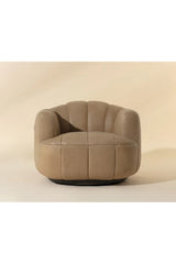 Oak Base Barrel Swivel Armchair by Splendido Tadeo Accent Chair, alternate view 10