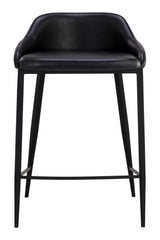 Low-Back Leather-Look Counter Stool by Splendido Astra, alternate view 19