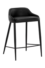 Low-Back Leather-Look Counter Stool by Splendido Astra, alternate view 21