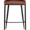 Low-Back Leather Look Bar Stool by Splendido Astra Barstool, alternate view 3
