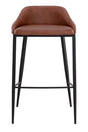 Low-Back Leather Look Bar Stool by Splendido Astra Barstool, alternate view 3