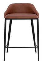 Low-Back Leather-Look Counter Stool by Splendido Astra, alternate view 10