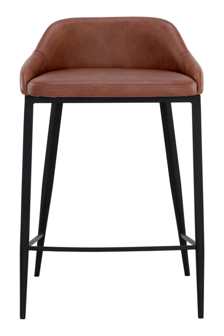 Low-Back Leather-Look Counter Stool by Splendido Astra, alternate view 10