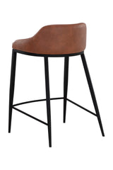 Low-Back Leather-Look Counter Stool by Splendido Astra, alternate view 13