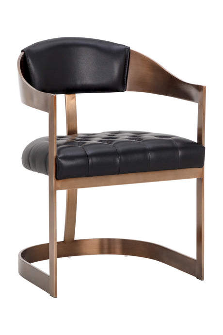 Antique Brass Framed Dining Chair by Splendido Beaumont, alternate view 13