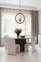Taupe Leather Look Dining Table by Splendido Cataldi, alternate view 2