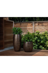 Antique Bronze Look Indoor/Outdoor Planter by Splendido Aster Outdoor Accessories, alternate view 21