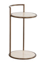 Gold Frame Indoor/Outdoor End Table by Splendido Parga Outdoor Side Table
