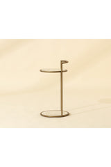 Gold Frame Indoor/Outdoor End Table by Splendido Parga Outdoor Side Table, alternate view 9