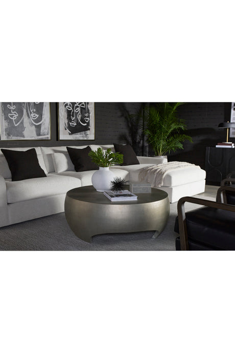 Round Indoor/Outdoor Coffee Table with Open Arches by Splendido Tarsus, alternate view 8