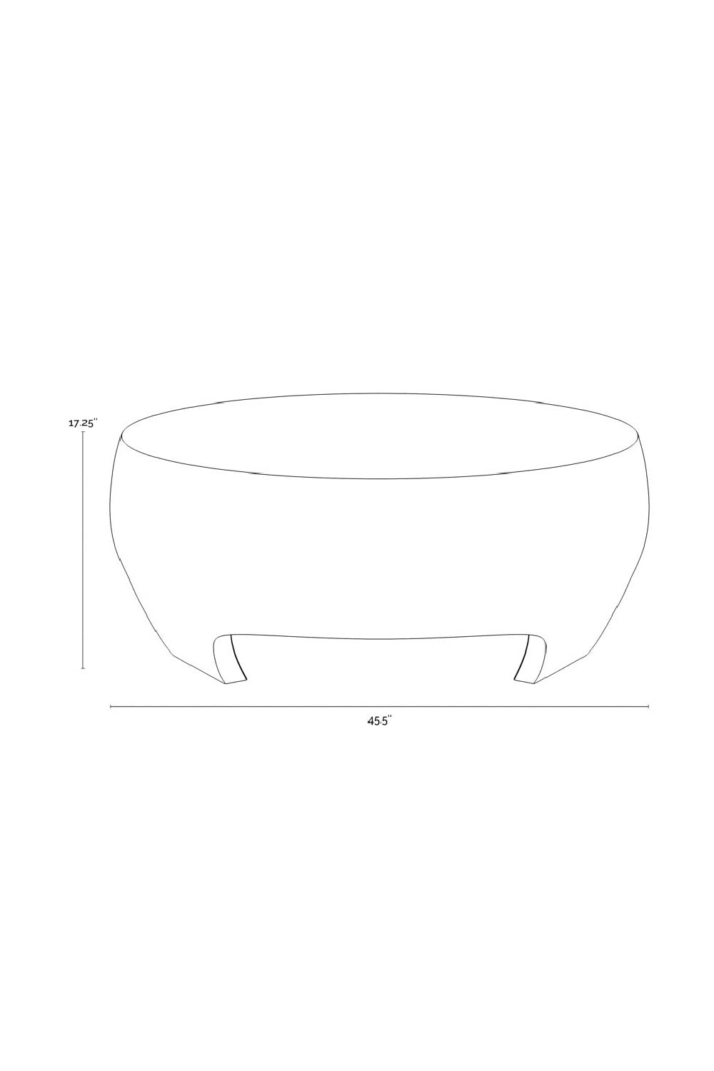 Round Indoor/Outdoor Coffee Table with Open Arches by Splendido Tarsus, alternate view 10