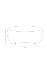 Round Indoor/Outdoor Coffee Table with Open Arches by Splendido Tarsus, alternate view 10