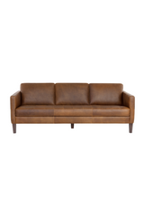 Brown Italian Leather Sofa by Splendido Karmelo, alternate view 3