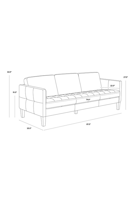 Brown Italian Leather Sofa by Splendido Karmelo, alternate view 6
