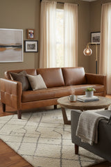Brown Italian Leather Sofa by Splendido Karmelo, alternate view 2