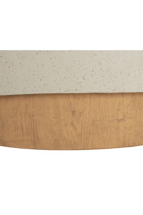 Cream Concrete Indoor/Outdoor Coffee Table by Splendido Patras, alternate view 7