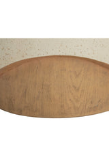 Cream Cylindrical Indoor/Outdoor End Table by Splendido Patras Side Table, alternate view 7