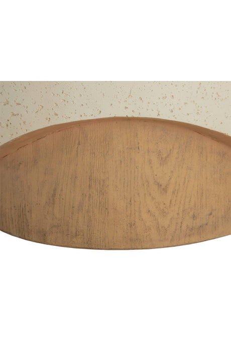 Cream Cylindrical Indoor/Outdoor End Table by Splendido Patras Side Table, alternate view 7