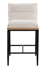White Muslin Counter Stool by Splendido Abilene