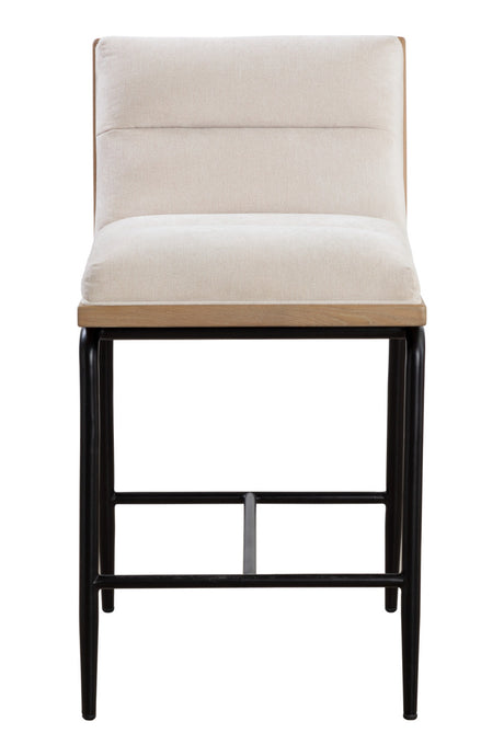 White Muslin Counter Stool by Splendido Abilene