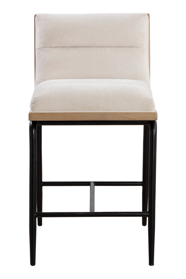 White Muslin Counter Stool by Splendido Abilene