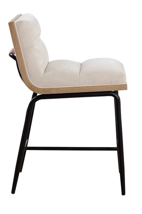 White Muslin Counter Stool by Splendido Abilene, alternate view 4